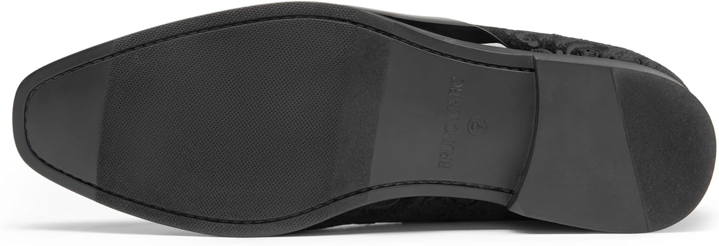 Bruno Marc Men's Dress Tuxedo Shoes Classic Patent Velvet Lace-up Formal Caden Oxford